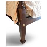 Stunning Carved Four-Poster Wooden King Bed Frame