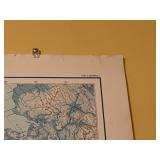 Vintage KLM Royal Dutch Airlines World Map Physical Edition by Kummerly+Frey