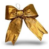 10 Gold Decorative Holiday Bows