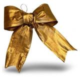 10 Gold Decorative Holiday Bows