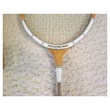 Vintage Pancho Gonzales Tennis Racquet & Vintage Badminton Racquet – Collectible Lot