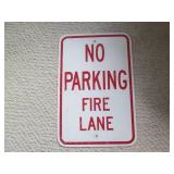 Metal No Parking – Fire Lane Sign (12"x18")