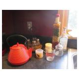 Cast Iron Tea Kettle plus a Collect...