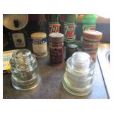 Vintage Collectibles Lot – Roy Rogers Camera, Glass Bottles, Insulators & More