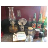 Vintage Collectibles Lot – Roy Rogers Camera, Glass Bottles, Insulators & More