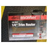 Drill Master 120v 1/4in Trim Router...