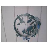 Cut Metal signed outdoor hummingbir...