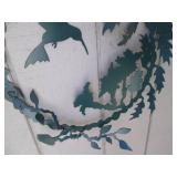 Cut Metal signed outdoor hummingbir...