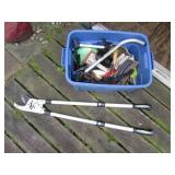 Tote containing Heavy Duty tree lop...