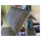 Wood outdoor Wishing Well flower pl...