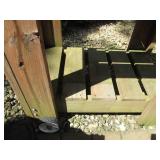 Heavy duty wood planter/butler cart...