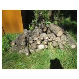 Misc short stack of firewood plus a...