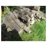 Misc short stack of firewood plus a...