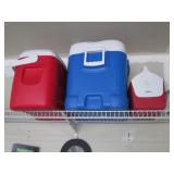 Various sized Igloo Coolers...