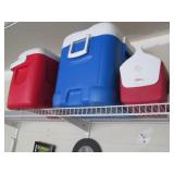 Various sized Igloo Coolers...