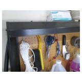 Craftsman Metal Workbench with Lighted Overhead & Pegboard