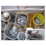 Assorted Drill bits, Hex keys & Hardware