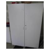 Large White Double-Door Pantry Cabinet