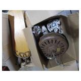 Ceiling fan light with fan blades...