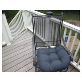 Metal grate-style 5pc patio table a...