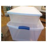 2 clean totes with lids...