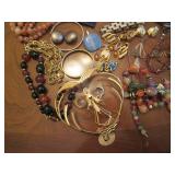 Large lot of fine costume jewlery...