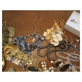 Large lot of fine costume jewlery...