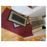4 Assorted runner and floor rugs...