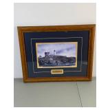 Framed Lighthouse Artwork, 2 Pieces - "Nubble Light" by Doug Brega & Nautical Print