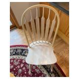 48in Solid Wood Farmhouse Kitchen Table with 4 Chairs and Expansion Leaf