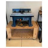 Bosch RA1181 Router Table w Craftsman Router and Rolling Workstation