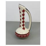 Ukrainian Decor Lot: Vase, Candlesticks, Napkin Rings, Dish