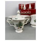 Vintage Nikko Christmastime Dinnerware Set - 17 Pieces, Made in Japan