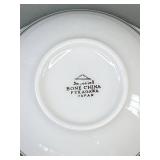Fukagawa Bone China Dinner Set - 8 Place Settings w/ Storage Cases