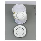 Fukagawa Bone China Dinner Set - 8 Place Settings w/ Storage Cases