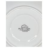 Fukagawa Bone China Dinner Set - 8 Place Settings w/ Storage Cases