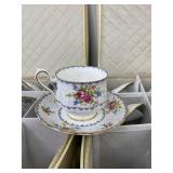 Royal Albert Petit Point Bone China Cups and Saucers, 18 Sets, England