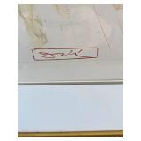 Salvador Dali Divine Comedy Wood Engraving Purgatory Framed with COA