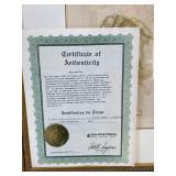 Salvador Dali Divine Comedy Wood Engraving Purgatory Framed with COA