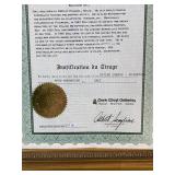 Salvador Dali Divine Comedy Wood Engraving Purgatory Framed with COA