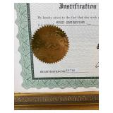 Salvador Dali Divine Comedy Wood Engraving Purgatory Framed with COA