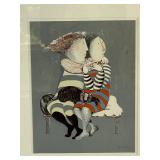 Graciela Rodo Boulanger Lithograph Breezy Day Signed Custom Framed