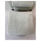 Rowe Furniture Sage Green Armchair with Ottoman