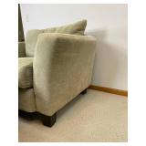 Rowe Furniture Sage Green Armchair with Ottoman