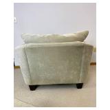 Rowe Furniture Sage Green Armchair with Ottoman