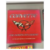 Corvette Book Lot and Classic Corvettes of Minnesota Clock