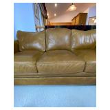 Omnia Stetson Top Grain Leather Sofa, 93 in, Made in USA