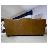 Omnia Stetson Top Grain Leather Sofa, 93 in, Made in USA