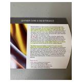 Omnia Stetson Top Grain Leather Sofa, 93 in, Made in USA