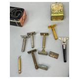 Vintage Shaving Equipment and Pocket Knives Lot